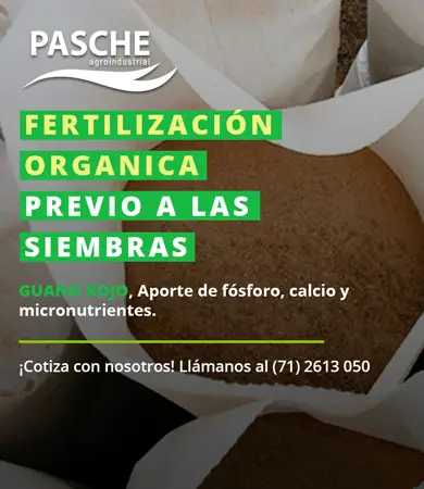 guano rojo fertilización organica previo a las siembras aporte de fosforo calcio y micronutrientes pascheagroindustrial talca chile 2